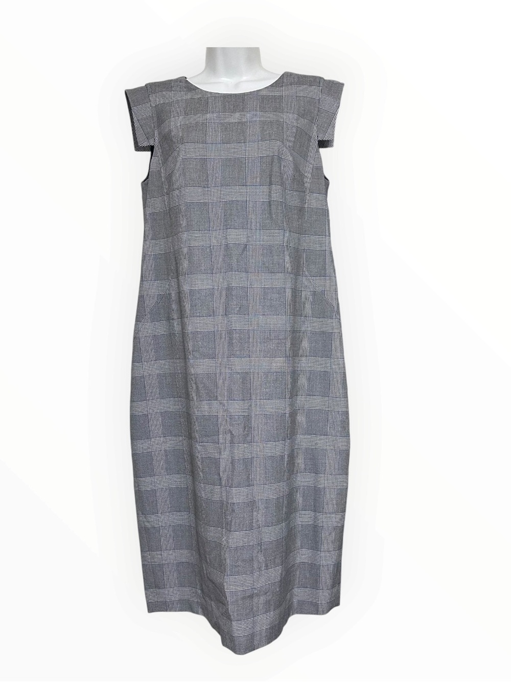 HATCH x J. Crew Glen Plaid Maternity Resume Lined Midi Dress Sz.S-M Career